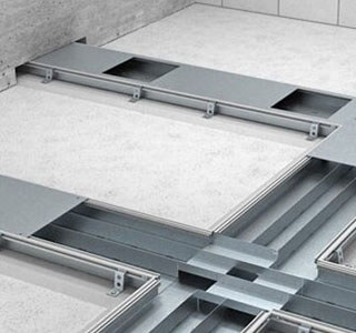 In floor Raceway Systems, NRG Floor in Floor Cellular Systems, Walker Deck Systems