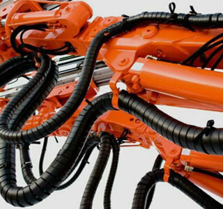 All Types of Rubber Hoses and Related Fittings: The intensive product range conforms to various kind of Suction & Discharge Industrial rubber hoses suitable for Oil, Water, Air, Chemicals, Multipurpose etc., Hydraulic Hoses ranging from 1SN, 2SN, 4SP, 4SH, R13, R15 etc., Including water blast hoses, R5, Fuel & Oxygen welding hoses.